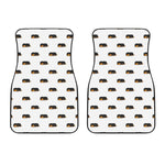 Sleeping Rottweiler Pattern Print Front Car Floor Mats