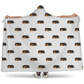 Sleeping Rottweiler Pattern Print Hooded Blanket