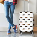 Sleeping Rottweiler Pattern Print Luggage Cover