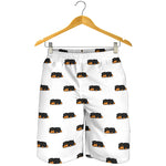 Sleeping Rottweiler Pattern Print Men's Shorts