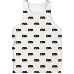 Sleeping Rottweiler Pattern Print Men's Tank Top