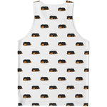 Sleeping Rottweiler Pattern Print Men's Tank Top