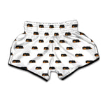 Sleeping Rottweiler Pattern Print Muay Thai Boxing Shorts