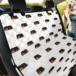 Sleeping Rottweiler Pattern Print Pet Car Back Seat Cover