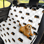 Sleeping Rottweiler Pattern Print Pet Car Back Seat Cover