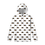 Sleeping Rottweiler Pattern Print Pullover Hoodie