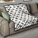 Sleeping Rottweiler Pattern Print Quilt