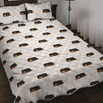 Sleeping Rottweiler Pattern Print Quilt Bed Set
