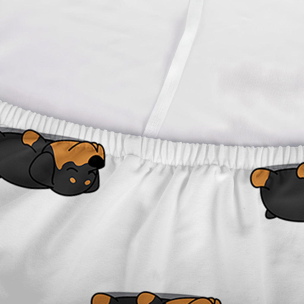 Sleeping Rottweiler Pattern Print Sofa Cover