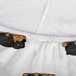 Sleeping Rottweiler Pattern Print Sofa Cover