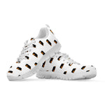 Sleeping Rottweiler Pattern Print White Sneakers