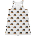 Sleeping Rottweiler Pattern Print Women's Racerback Tank Top