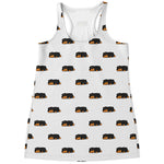 Sleeping Rottweiler Pattern Print Women's Racerback Tank Top