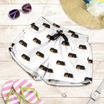 Sleeping Rottweiler Pattern Print Women's Shorts