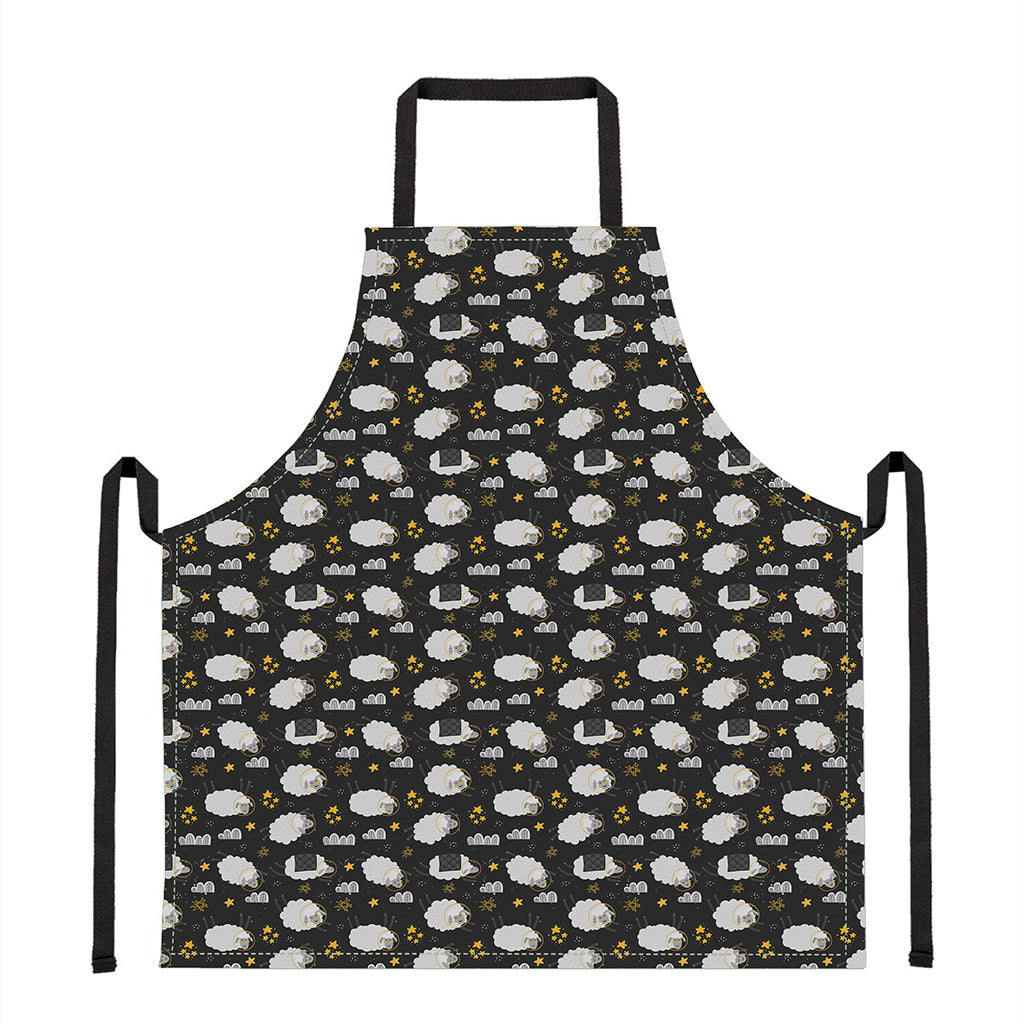 Sleeping Sheep Pattern Print Apron