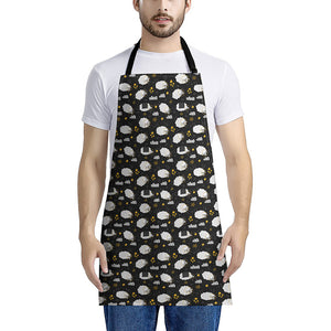 Sleeping Sheep Pattern Print Apron