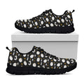 Sleeping Sheep Pattern Print Black Running Shoes