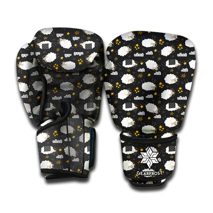 Sleeping Sheep Pattern Print Boxing Gloves