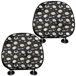 Sleeping Sheep Pattern Print Car Headrest Covers