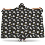 Sleeping Sheep Pattern Print Hooded Blanket