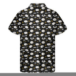 Sleeping Sheep Pattern Print Men's Short Sleeve Shirt