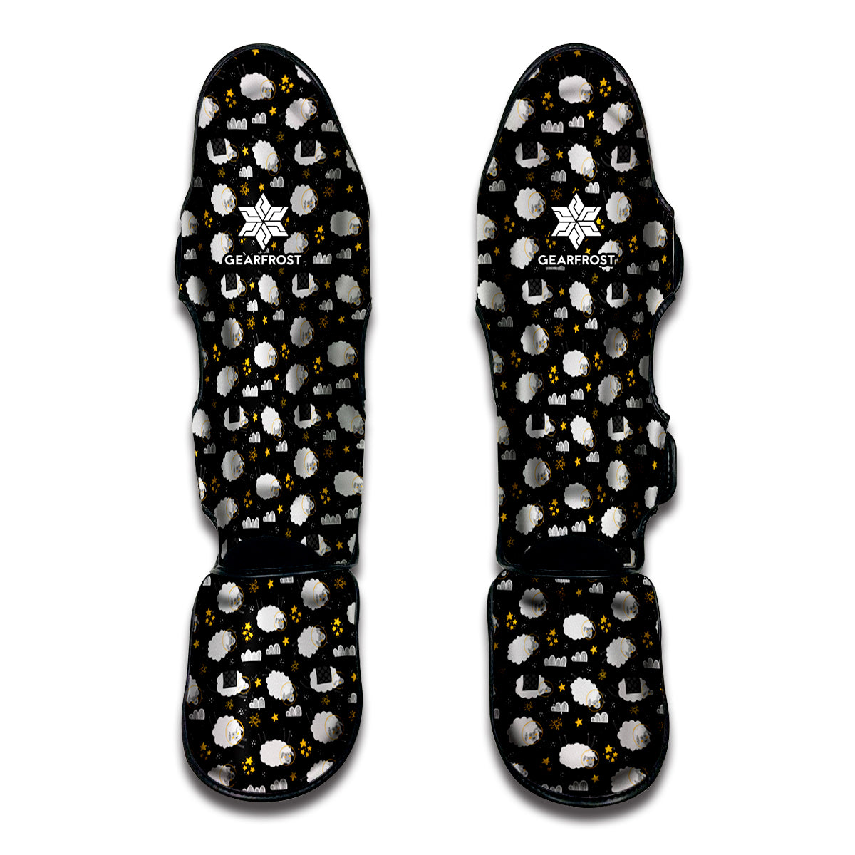 Sleeping Sheep Pattern Print Muay Thai Shin Guard