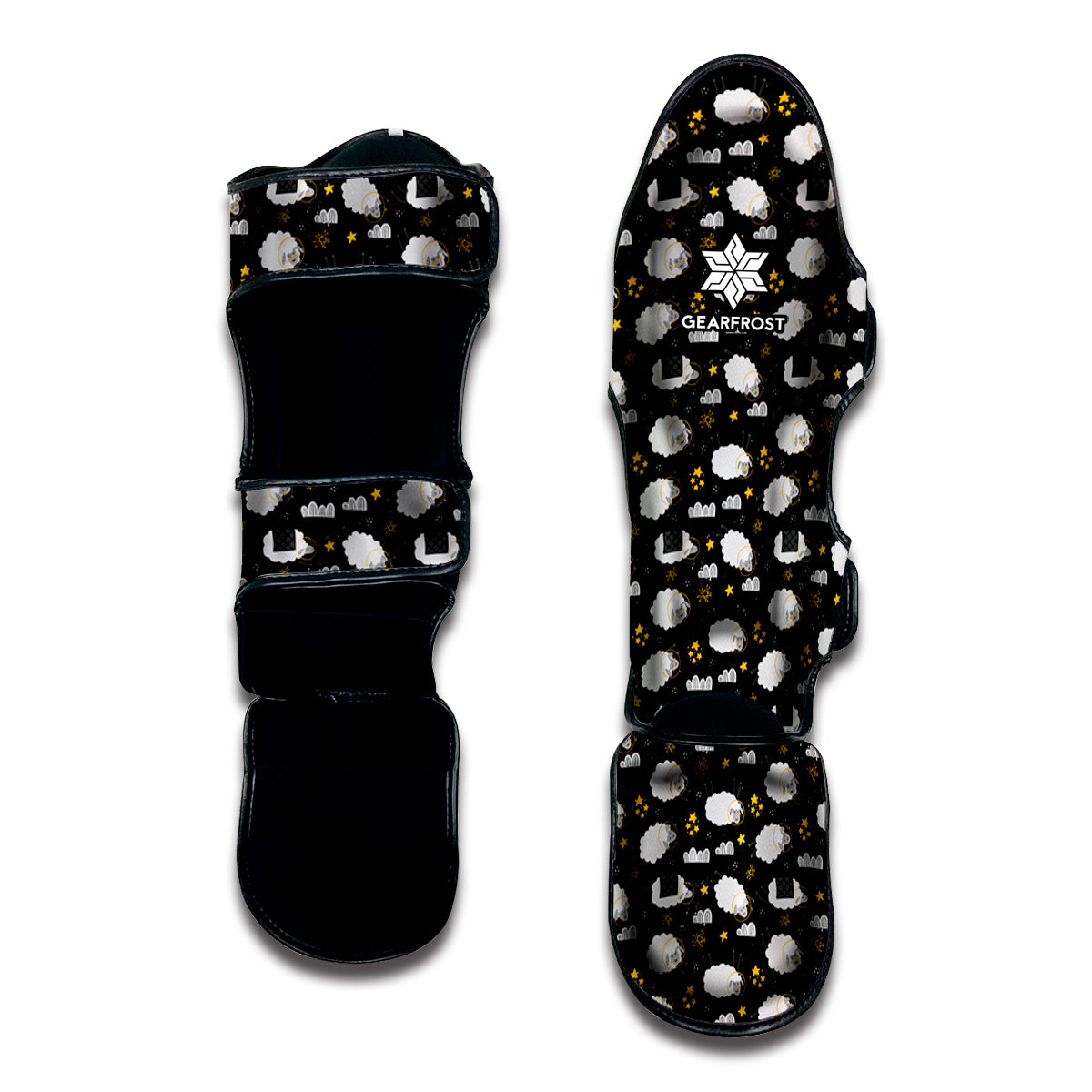 Sleeping Sheep Pattern Print Muay Thai Shin Guard