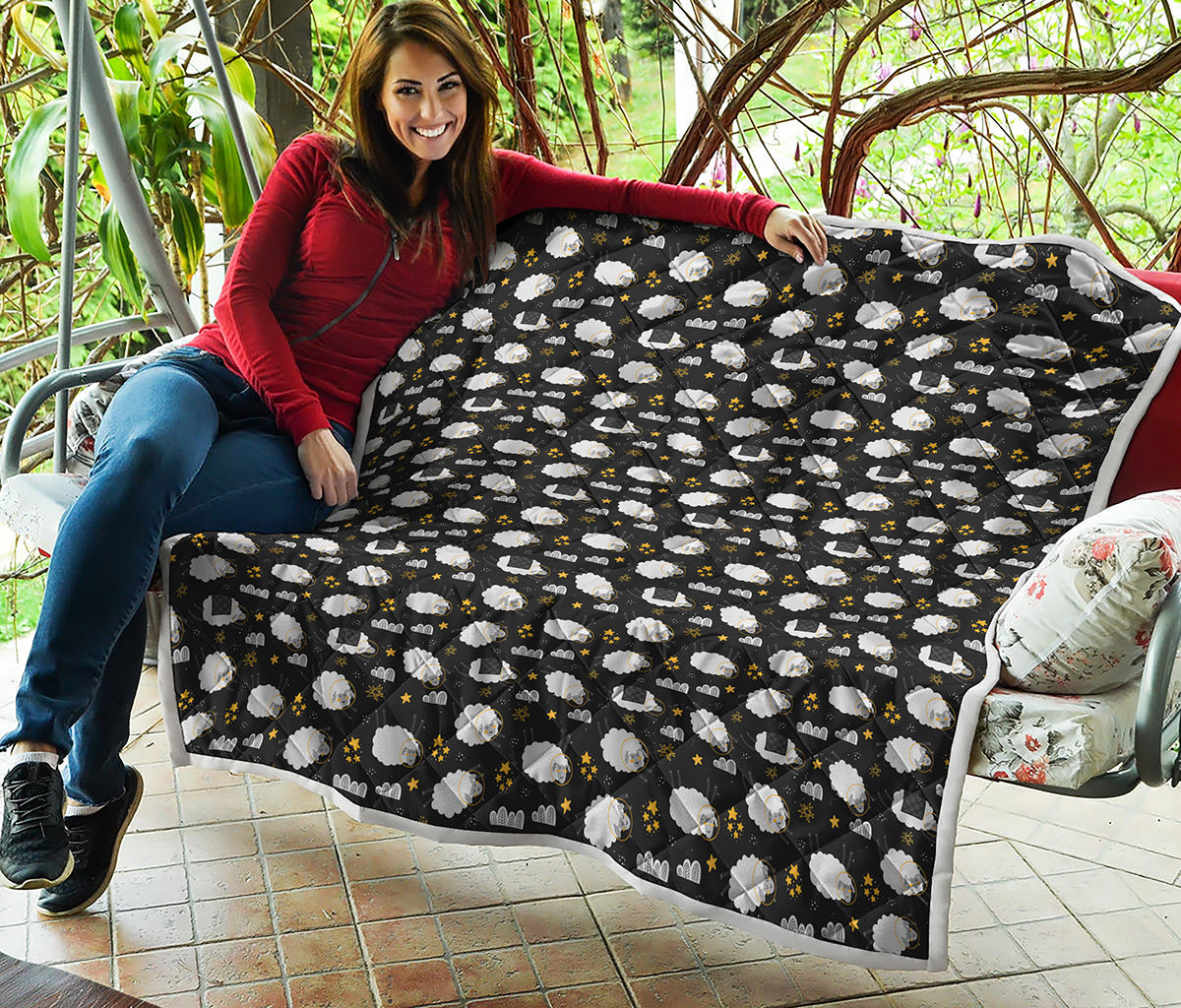 Sleeping Sheep Pattern Print Quilt