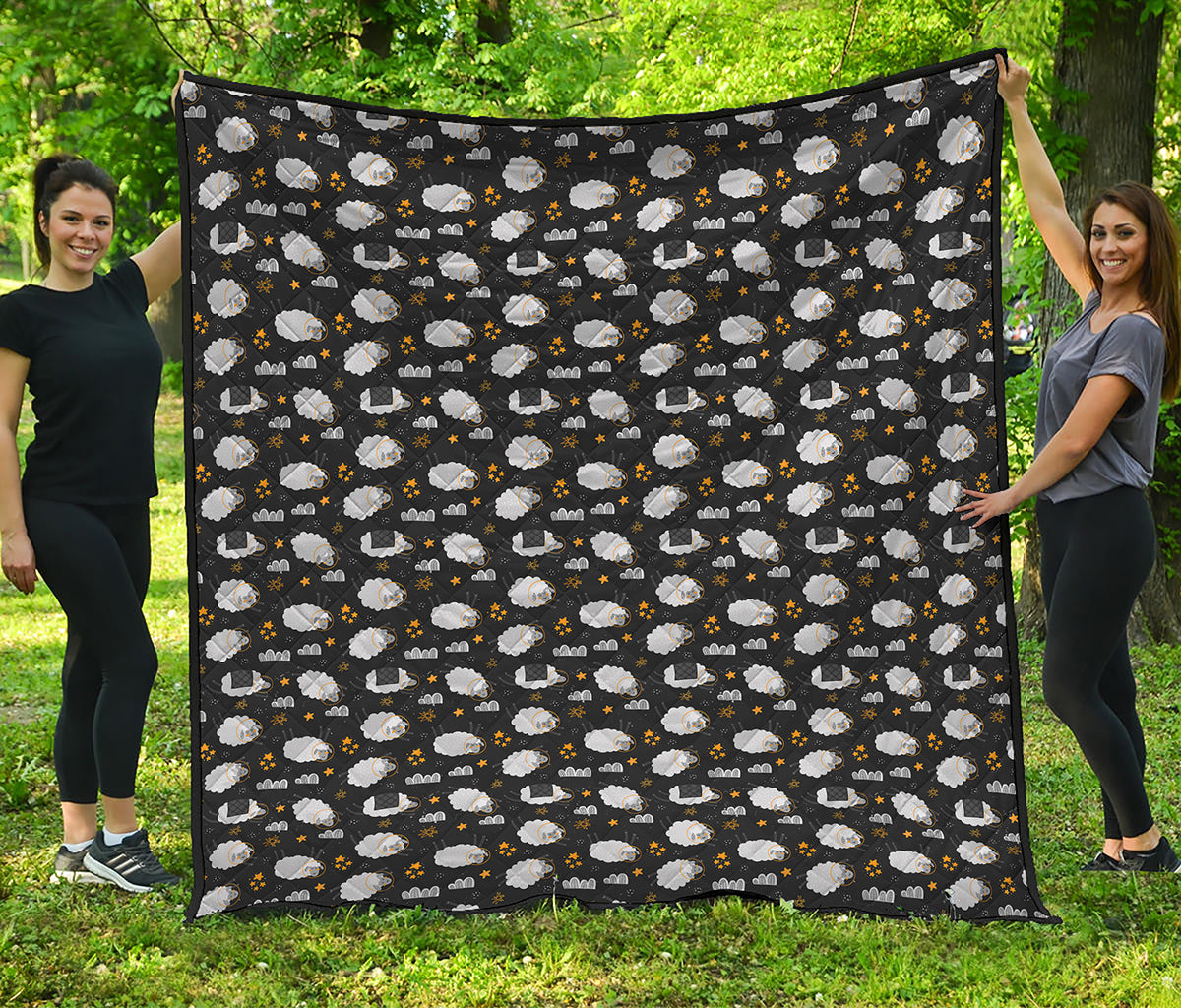 Sleeping Sheep Pattern Print Quilt