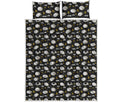 Sleeping Sheep Pattern Print Quilt Bed Set