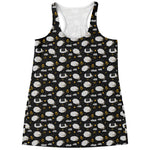 Sleeping Sheep Pattern Print Women's Racerback Tank Top