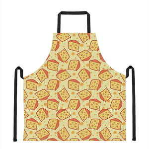 Slice Of Cheese Pattern Print Apron