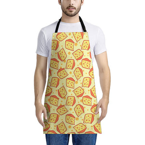 Slice Of Cheese Pattern Print Apron