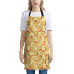 Slice Of Cheese Pattern Print Apron