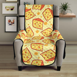 Slice Of Cheese Pattern Print Armchair Protector