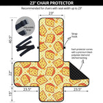 Slice Of Cheese Pattern Print Armchair Protector