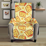 Slice Of Cheese Pattern Print Armchair Protector