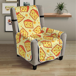 Slice Of Cheese Pattern Print Armchair Protector