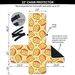 Slice Of Cheese Pattern Print Armchair Protector