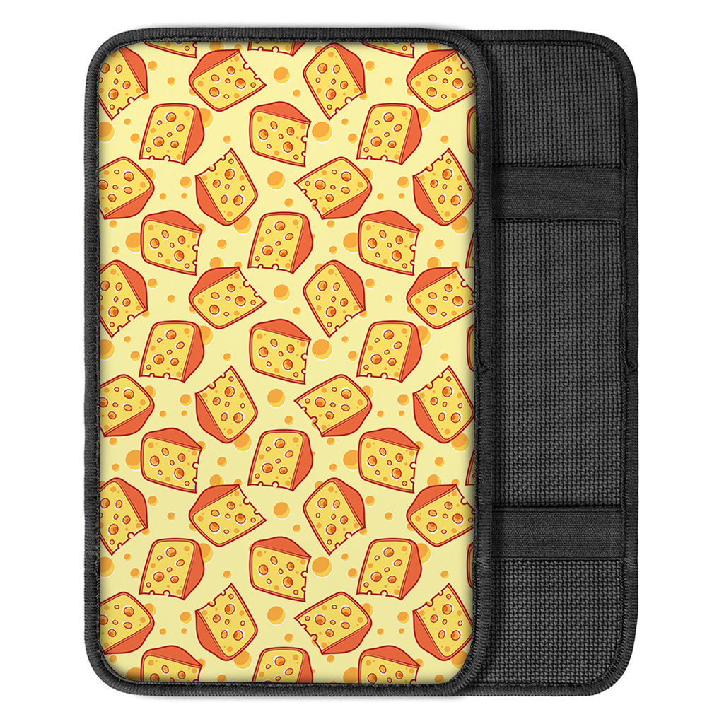 Slice Of Cheese Pattern Print Car Center Console Cover