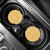 Slice Of Cheese Pattern Print Car Coasters