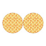 Slice Of Cheese Pattern Print Car Coasters