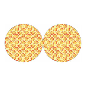 Slice Of Cheese Pattern Print Car Coasters