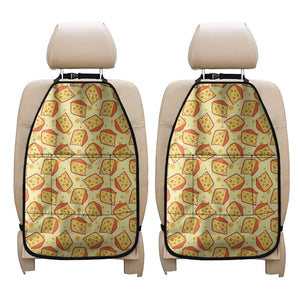 Slice Of Cheese Pattern Print Car Seat Organizers