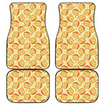 Slice Of Cheese Pattern Print Front and Back Car Floor Mats