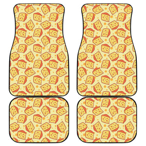 Slice Of Cheese Pattern Print Front and Back Car Floor Mats