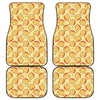 Slice Of Cheese Pattern Print Front and Back Car Floor Mats