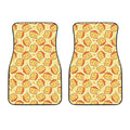 Slice Of Cheese Pattern Print Front Car Floor Mats