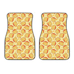 Slice Of Cheese Pattern Print Front Car Floor Mats