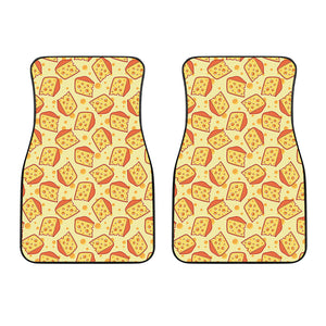 Slice Of Cheese Pattern Print Front Car Floor Mats